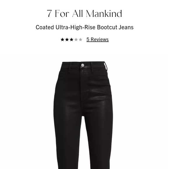 7For all mankind black jeans - Picture 3 of 10
